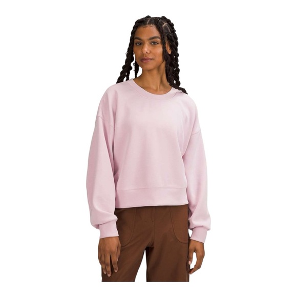 Lululemon Softstreme Perfectly Oversized Cropped Crew
Pink Peony W3EZLS Size 4 - Picture 8 of 8